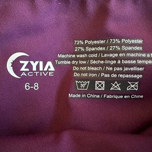 Zyia Light n Tight Hi-Rise Capri 20" (6-8), Plum